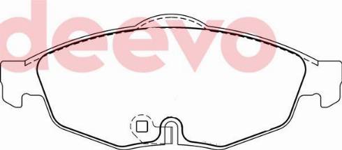 DEEVO BP76820 - Set placute frana,frana disc aaoparts.ro