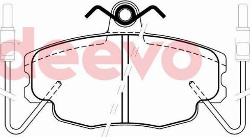 DEEVO BP70080 - Set placute frana,frana disc aaoparts.ro