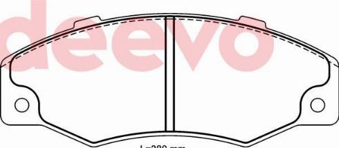 DEEVO BP70120 - Set placute frana,frana disc aaoparts.ro