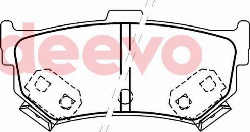 DEEVO BP70220 - Set placute frana,frana disc aaoparts.ro