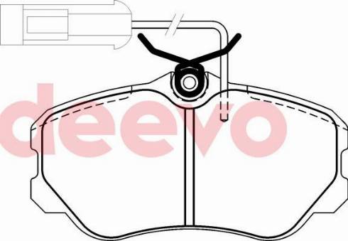 DEEVO BP71140 - Set placute frana,frana disc aaoparts.ro