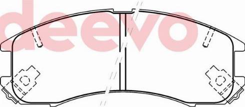 DEEVO BP71840 - Set placute frana,frana disc aaoparts.ro