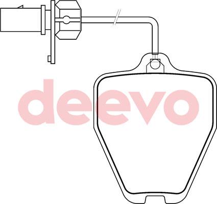 DEEVO BP78020 - Set placute frana,frana disc aaoparts.ro