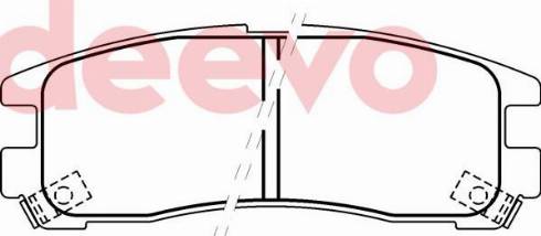 DEEVO BP73400 - Set placute frana,frana disc aaoparts.ro