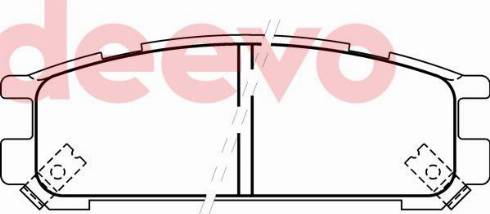 DEEVO BP73700 - Set placute frana,frana disc aaoparts.ro