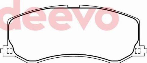DEEVO BP73720 - Set placute frana,frana disc aaoparts.ro
