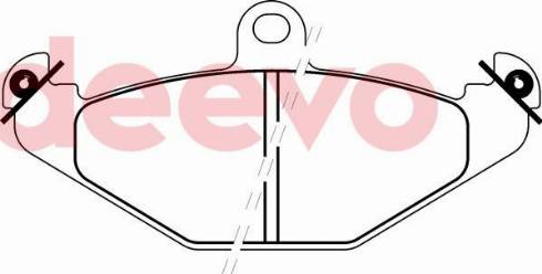 DEEVO BP72520 - Set placute frana,frana disc aaoparts.ro
