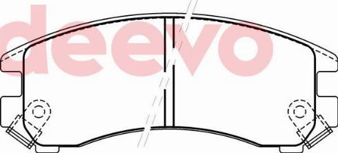 DEEVO BP72040 - Set placute frana,frana disc aaoparts.ro