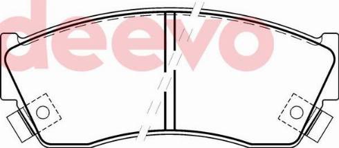 DEEVO BP72080 - Set placute frana,frana disc aaoparts.ro
