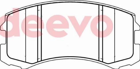 DEEVO BP77380 - Set placute frana,frana disc aaoparts.ro