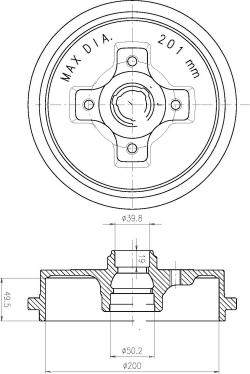 DEEVO BT80240 - Disc frana aaoparts.ro