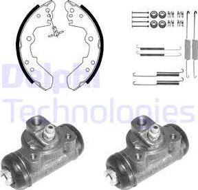 Delphi 969 - Set saboti frana aaoparts.ro