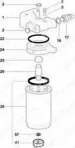 Delphi 5872152 - Locas filtru combustibil aaoparts.ro