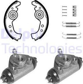 Delphi 691 - Set saboti frana aaoparts.ro