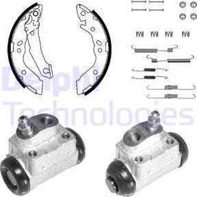 Delphi 1097 - Set saboti frana aaoparts.ro