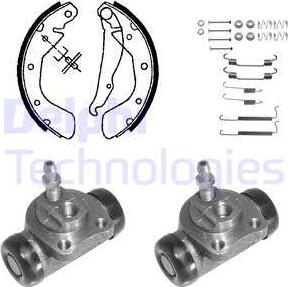 Delphi 1049 - Set saboti frana aaoparts.ro