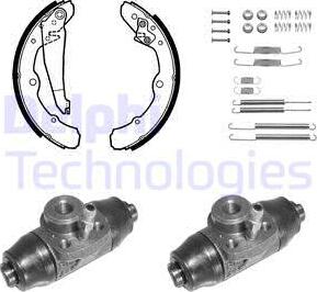 Delphi 1041 - Set saboti frana aaoparts.ro