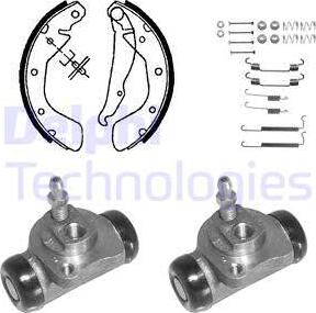 Delphi 1048 - Set saboti frana aaoparts.ro