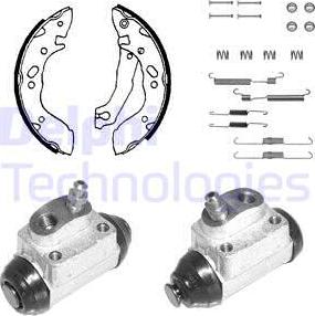Delphi 1050 - Set saboti frana aaoparts.ro
