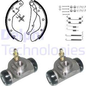 Delphi KP854 - Set saboti frana aaoparts.ro