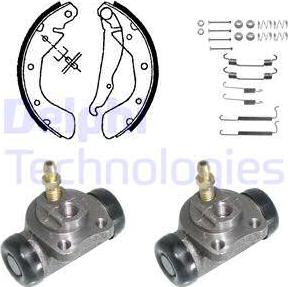 Delphi KP855 - Set saboti frana aaoparts.ro