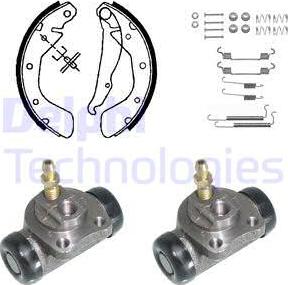 Delphi 853 - Set saboti frana aaoparts.ro