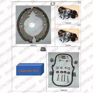 Delphi 819 - Set saboti frana aaoparts.ro