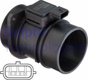 Delphi AF10653-12B1 - Senzor debit aer aaoparts.ro