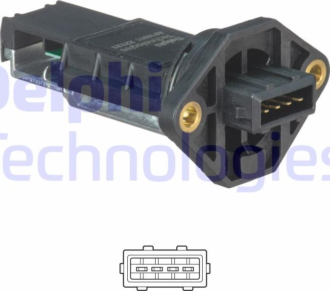 Delphi AF10311-12B1 - Senzor debit aer aaoparts.ro