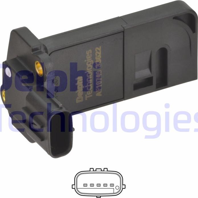 Delphi AF10749-12B1 - Senzor debit aer aaoparts.ro