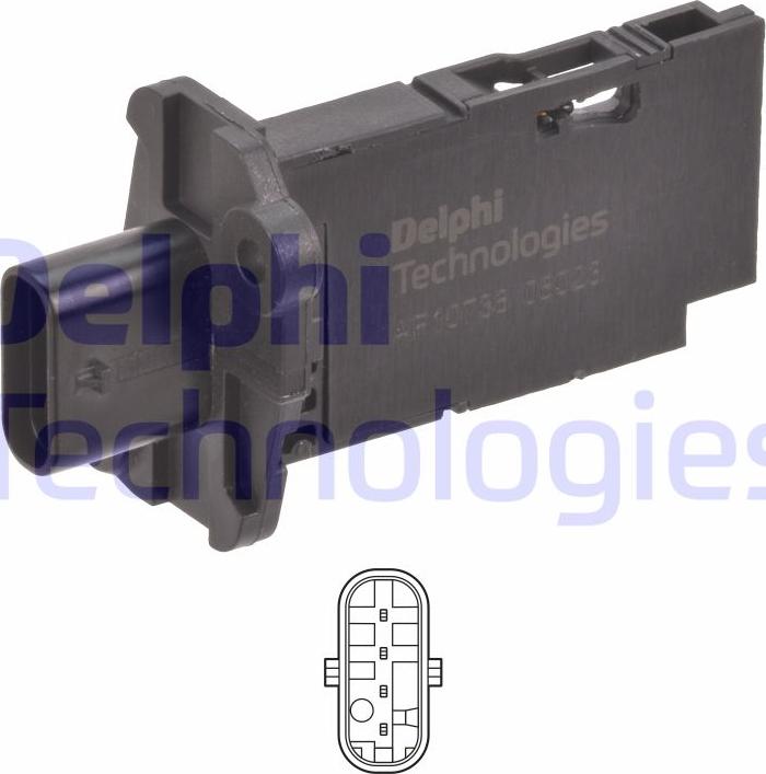 Delphi AF10738-12B1 - Senzor debit aer aaoparts.ro