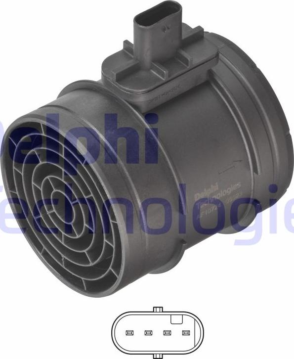 Delphi AF10724-12B1 - Senzor debit aer aaoparts.ro
