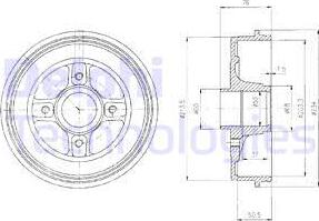 Delphi BF427 - Tambur frana aaoparts.ro