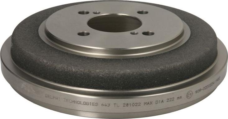 Delphi BF643 - Tambur frana aaoparts.ro