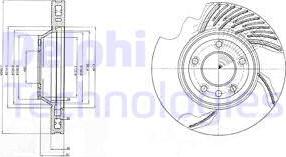 Delphi BG9950 - Disc frana aaoparts.ro