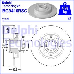 Delphi BG9410RSC - Disc frana aaoparts.ro