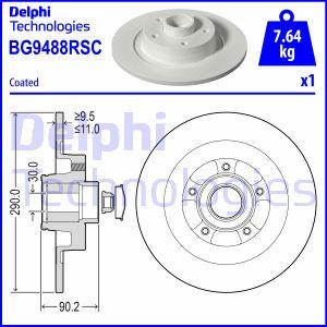 Delphi BG9488RSC - Disc frana aaoparts.ro