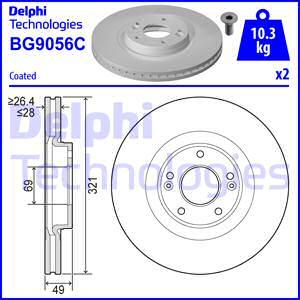 Delphi BG9056C - Disc frana aaoparts.ro