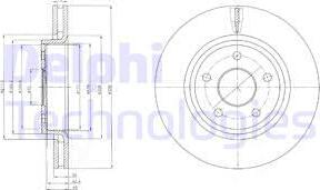 Delphi BG9058 - Disc frana aaoparts.ro