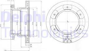 Delphi BG9069 - Disc frana aaoparts.ro