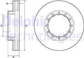 Delphi BG9066 - Disc frana aaoparts.ro