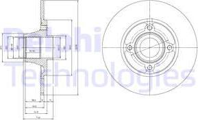 Delphi BG9033RSC - Disc frana aaoparts.ro