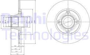 Delphi BG9033RS - Disc frana aaoparts.ro