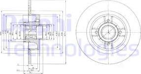 Delphi BG9029RS - Disc frana aaoparts.ro