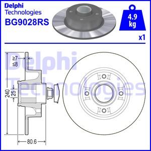 Delphi BG9028RS - Disc frana aaoparts.ro