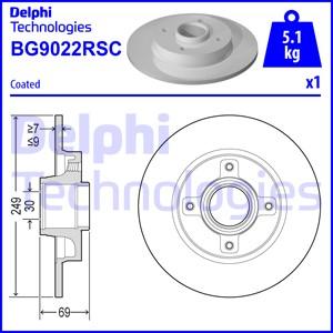 Delphi BG9022RSC - Disc frana aaoparts.ro