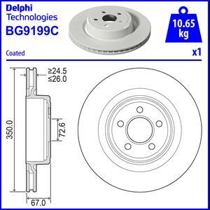 Delphi BG9199C - Disc frana aaoparts.ro