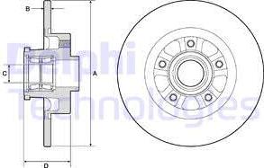 Delphi BG9190RSC - Disc frana aaoparts.ro