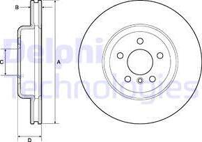 Delphi BG9154C - Disc frana aaoparts.ro