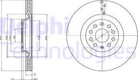 Delphi BG9109C - Disc frana aaoparts.ro